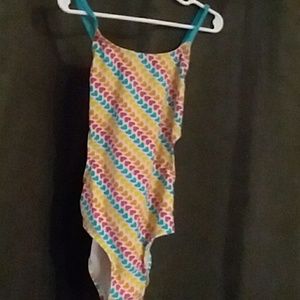 Girls patterned bathing suite